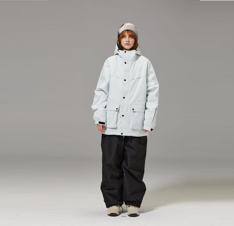 001 Ski Suit Double Single Board Set Couple Outfit Unisex Trendy Style_voghion.com