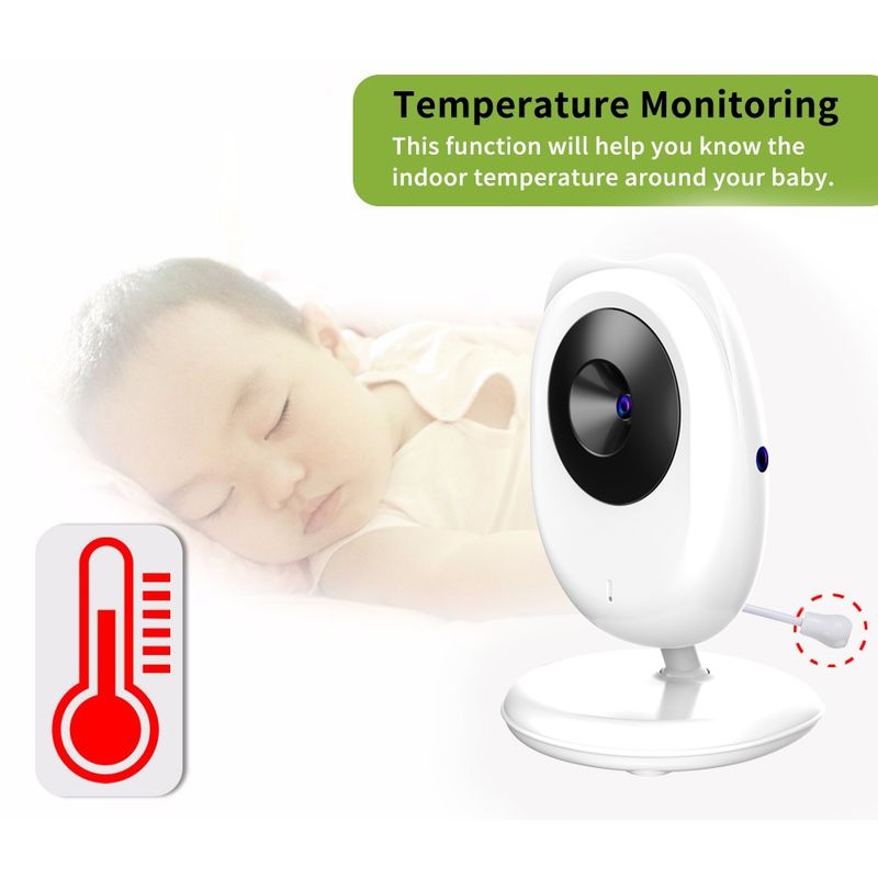 SP990 2.4 inç LCD Ekran Bebek Monitörü Bakım Kamerası (ABD Fişi)_voghion.com