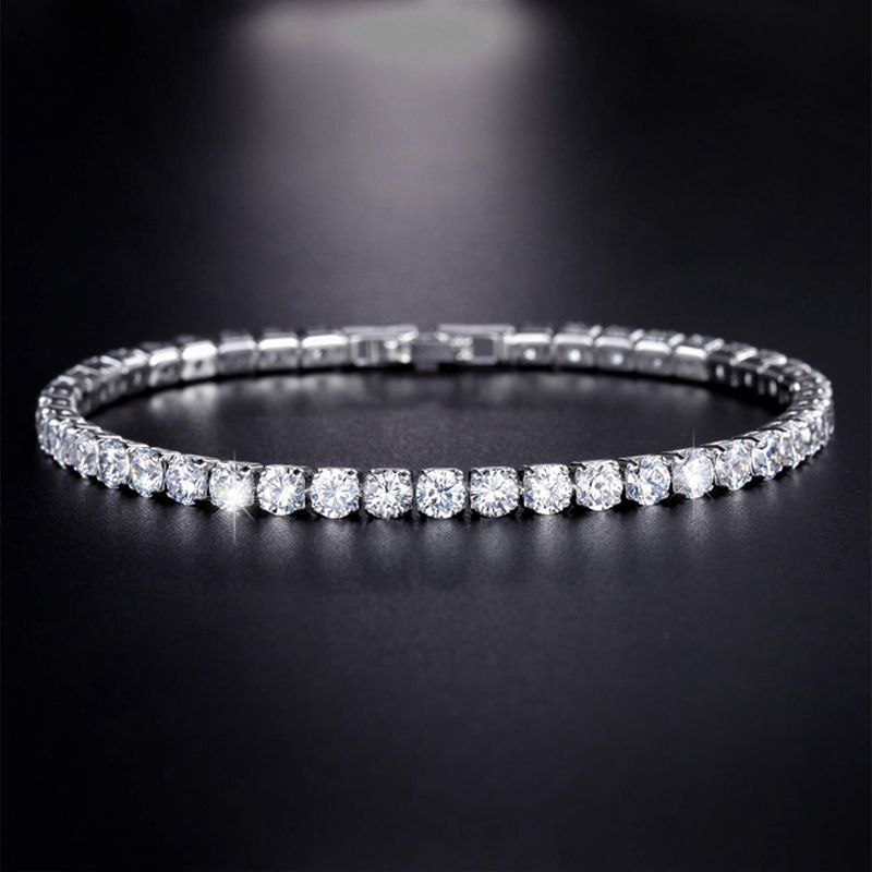 Hip hop zircon bracelet zircon anklet simple bracelet gift hiphop_voghion.com