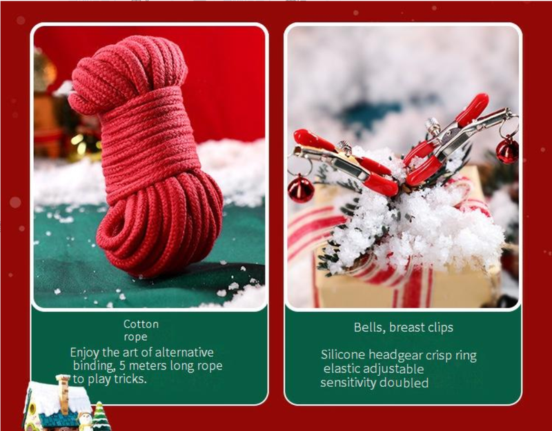 Sex Produkte MizzZee Weihnachten Limited Set SM Sex Spielzeug Erwachsene Produkte SM Bondage Set Alternative Spielzeuge_voghion.com