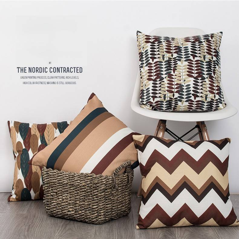 Poszewka na poduszkę Nordic Ins Style Printed Pillow bez wypełnienia_voghion.com