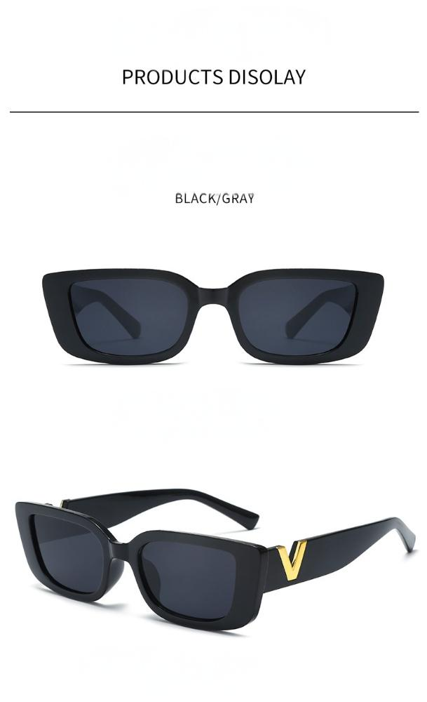 Occhiali da sole quadrati piccoli, alla moda, hipster, UV400, per donna, occhiali da sole retrò leggeri con montatura sottile in metallo_voghion.com