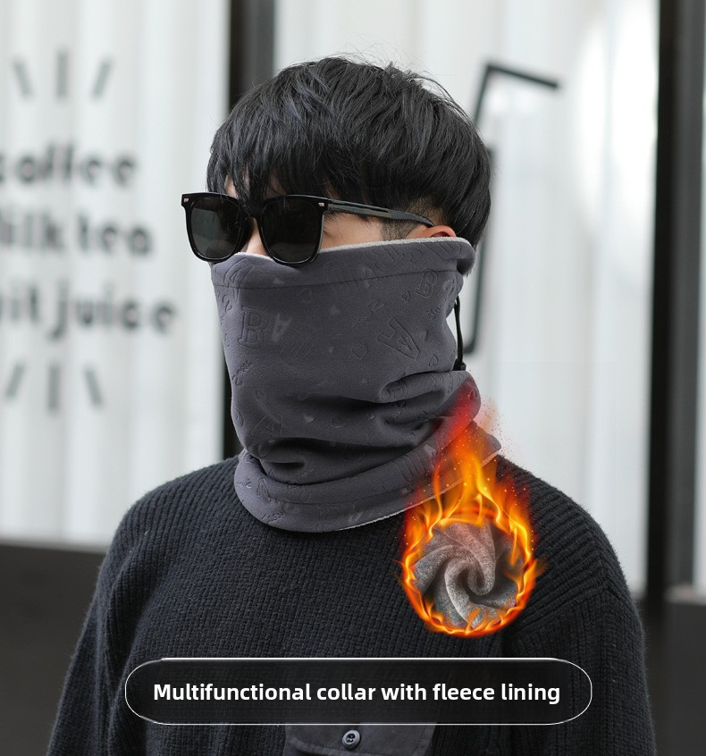 Herren-Winterhalswärmer – Thermo-Fleece-Schal für Radfahren und Outdoor (doppellagiges, winddichtes Design)_voghion.com