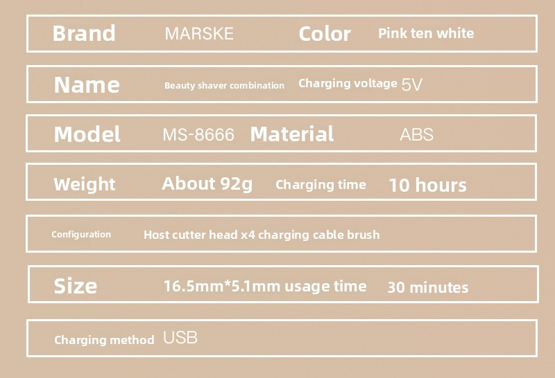 Tagliacapelli indolore per donne - Tagliacapelli multifunzionale ricaricabile per peli di bikini, naso e viso_voghion.com