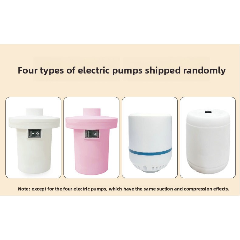Moderne Vakuum-Speicherpumpe – kompakte elektrische/manuelle Luftpumpe für Reisen und die Organisation zu Hause (Kunststoff, mehrfarbige Optionen)_voghion.com