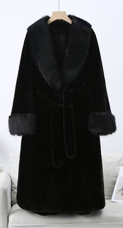 Luxus-Kunstpelzmantel mit Fuchskragen – Mittellange Winterjacke für Damen (M-XL)_voghion.com