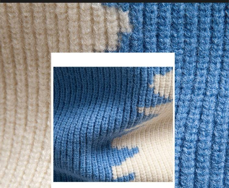 Herren-Strickpullover mit halbhohem Rollkragen und Farbblock-Design, lässiger Winterpullover, bequem und stylisch, Schwarz/Khaki/Blau, M–4XL_voghion.com