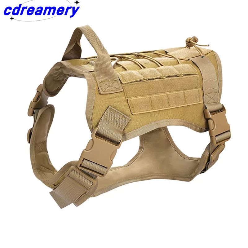 1 bucăți vestă de câine mare respirabilă ușor de manevrat tactică guler de câine mediu puternic nailon elastic lesă pentru animale de companie_voghion.com