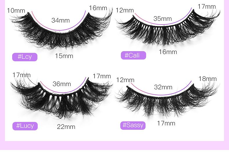 CMAYOME 5-Pairs Colored Faux Mink Eyelashes - Voluminous, Fluffy, Multi-Layered False Lashes For Dramatic & Natural Look_voghion.com