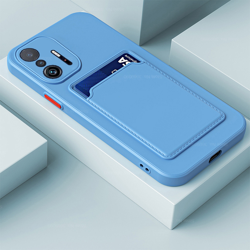 Quadratischer Kartensteckplatzhalter, weiche Silikon-Rückseitenabdeckungen für Xiaomi 11T Pro mi11t mi 11t 11tpro xiomi 11 t_voghion.com