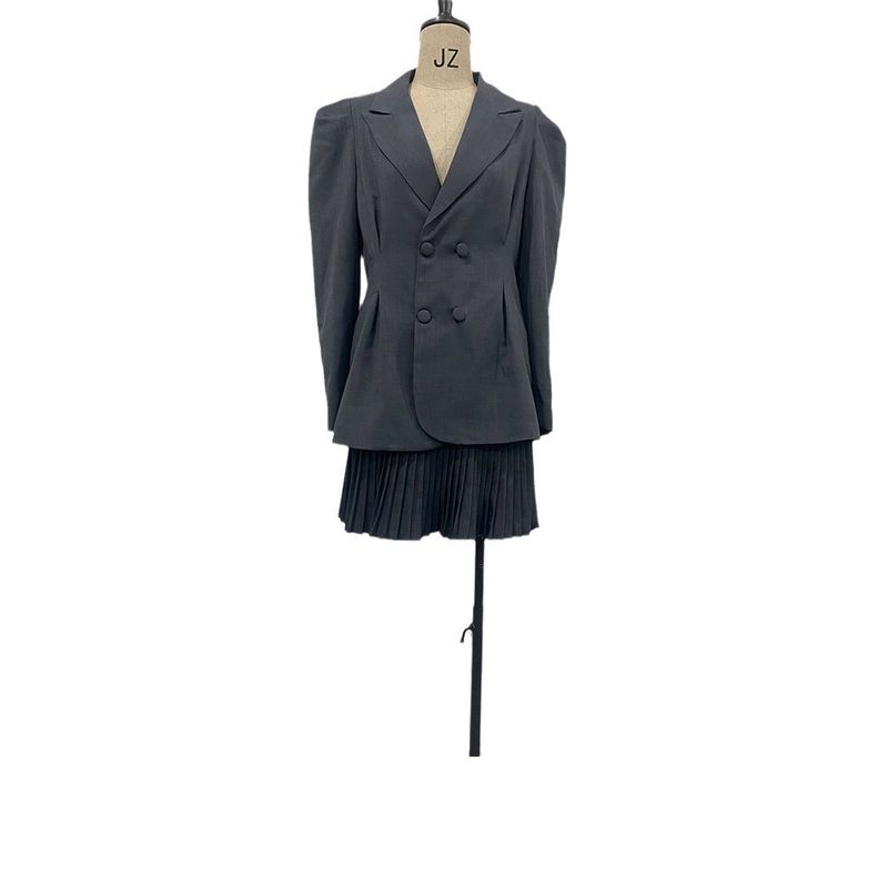 2024 Herbst neuer Stil Rosa Girly Herzknopf Langarm Blazer_voghion.com