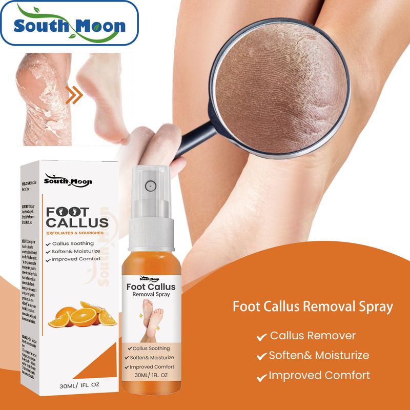 Spray exfoliant pour les pieds pour les peaux mortes, hydratant, nettoyant, réparateur, peau rugueuse et éliminant les callosités 2024 le plus populaire_voghion.com