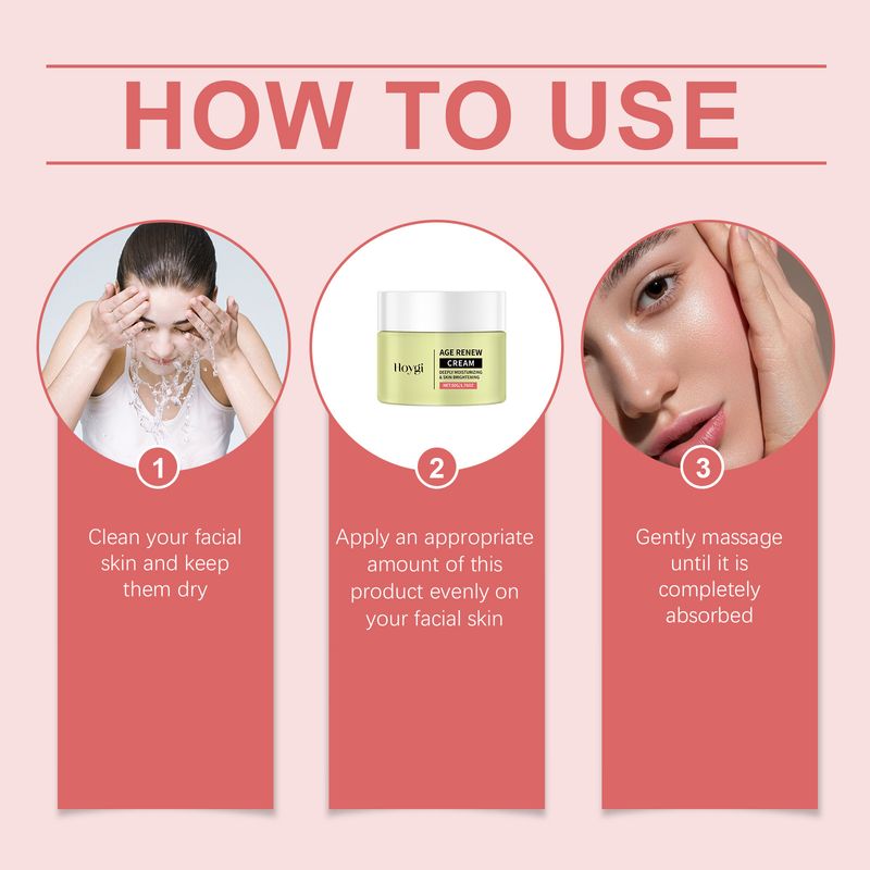 Cremă de față Hoygi Lightening, Moisturizing, Hrănitoare, Fermitoare, Moale, Fină, Delicată, Hidratantă, Combate riduri_voghion.com