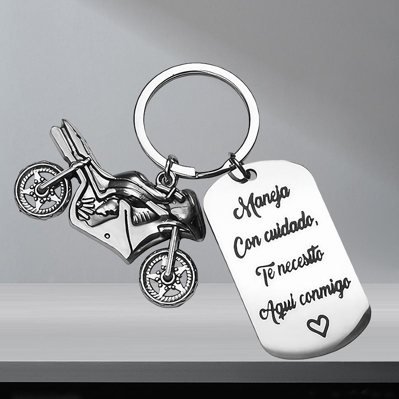 Europa und die Vereinigten Staaten heißer Verkauf Mitarbeiter Danke Geschenk inspirierende Schlüsselanhänger Motorrad Zubehör Edelstahl Schlüsselanhänger_voghion.com