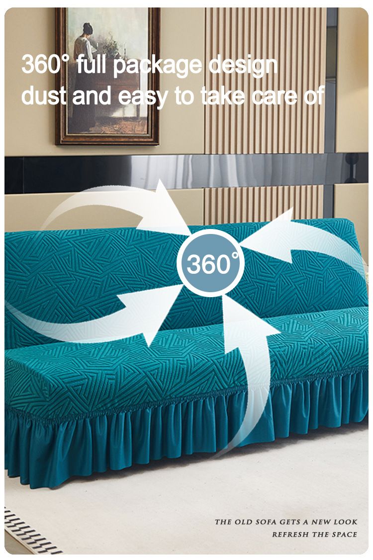 Stretchable Sofa Cover Slipcover - Full Elastic Protection, Anti-Slip, Universal Fit For Armless Sofas & Sleeper Couches_voghion.com