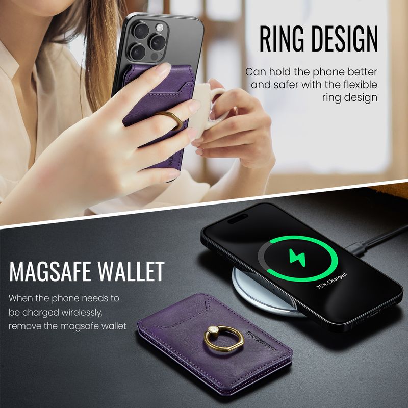 K1 For 16 Phone15 Ring Bracket Magnetic Card Holder Mobile Phone Magnetic Card Holder_voghion.com