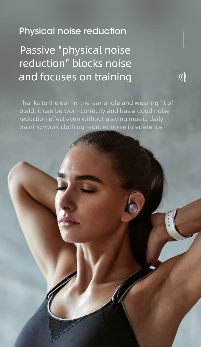 Sports Wireless Bluetooth Earphones, Over-Ear Dual Ear Running High-Quality New Model Compatible With Huawei, Xiaomi,_voghion.com