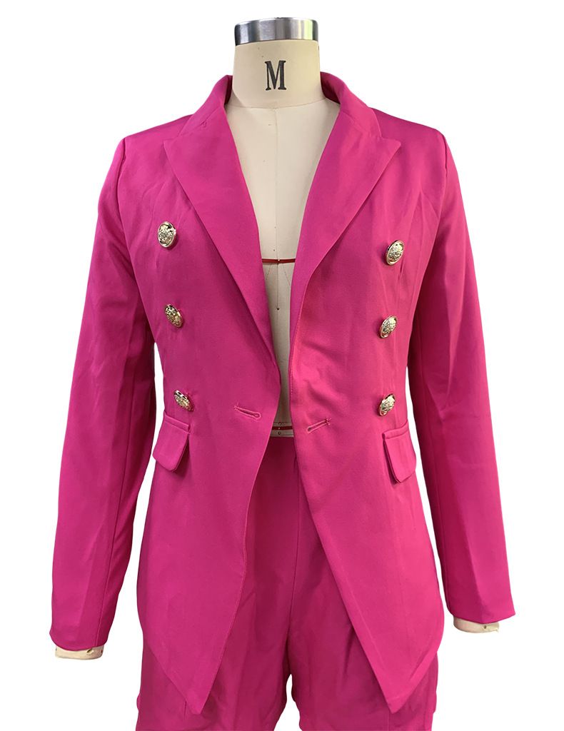 Completo da donna con pantaloncini e temperamento alla moda, due pezzi_voghion.com