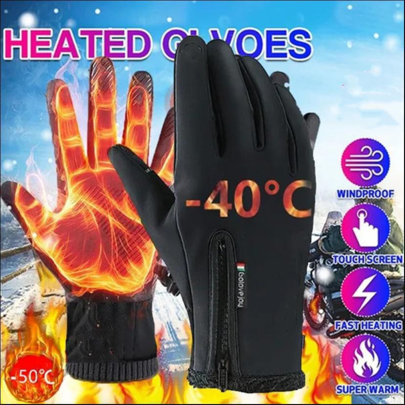 Winddichte, rutschfeste Thermo-Winterhandschuhe für Herren und Damen, Touchscreen, warm, für Radfahren im Freien, Fahren, Motorrad_voghion.com