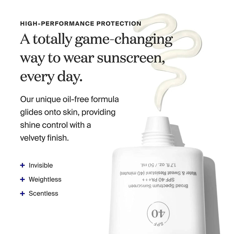 Supergoop Primer Make up Product spf40 Unseen Sunscreen Broad Spectrum Glowscreen Sunscreen Face Body Makeup Free Shipping 50ml_voghion.com