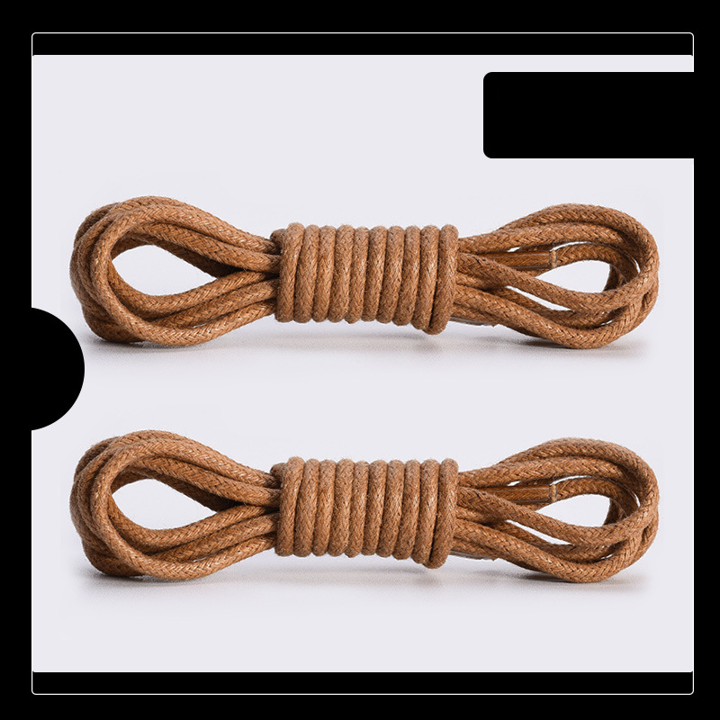 Accessori per scarpe Stivali Martin lacci per scarpe scarpe in pelle stivali marrone bianco nero corda cerata lacci per scarpe rotondi cerati corda un paio_voghion.com