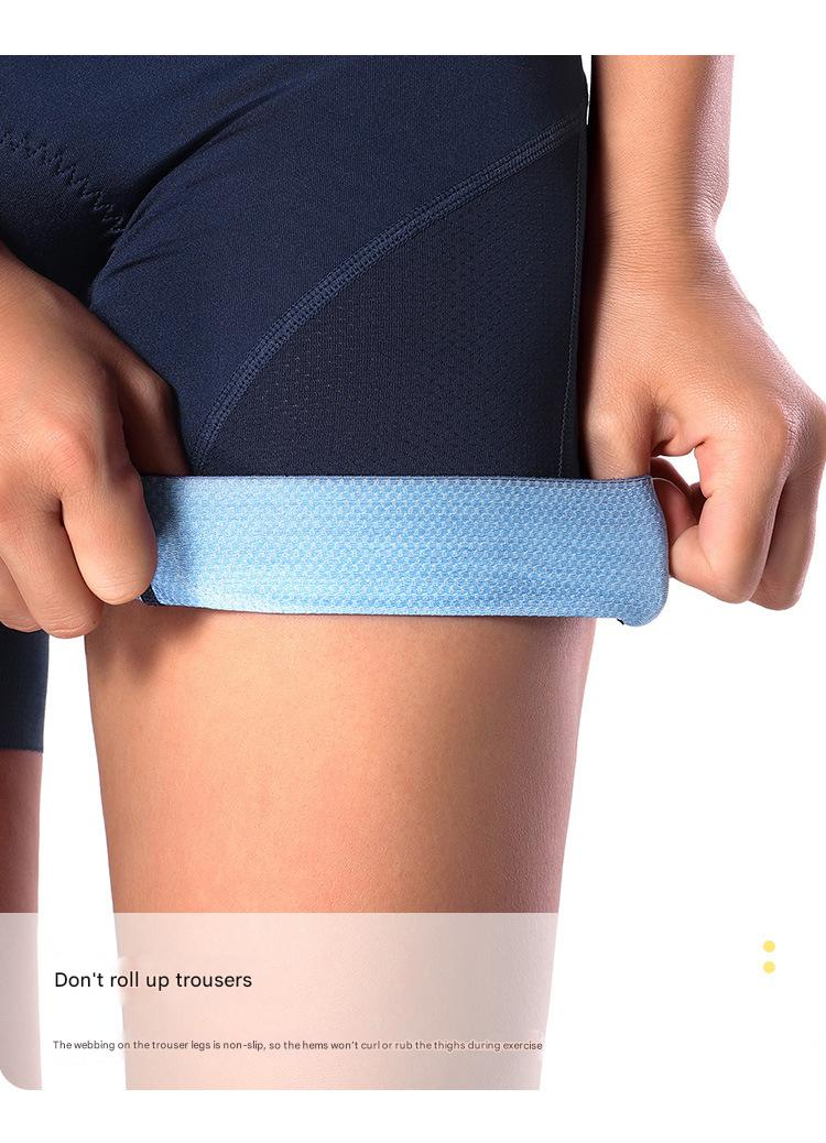 NOKO-ARSUXEO Sous-vêtements de cyclisme pour femmes, short de sport trois-quarts, collants d'été confortables, très élastiques, respirants et absorbant la transpiration_voghion.com