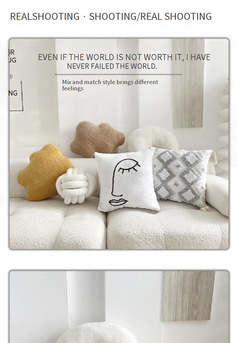 Modernes geometrisches Dekokissen-Set – Einzigartige Form, dekorative Kissen für Sofa/Bett_voghion.com