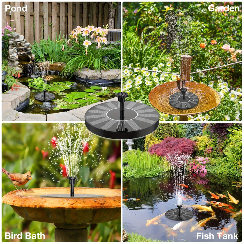 Bomba de fuente solar para paisaje de 13 cm_voghion.com