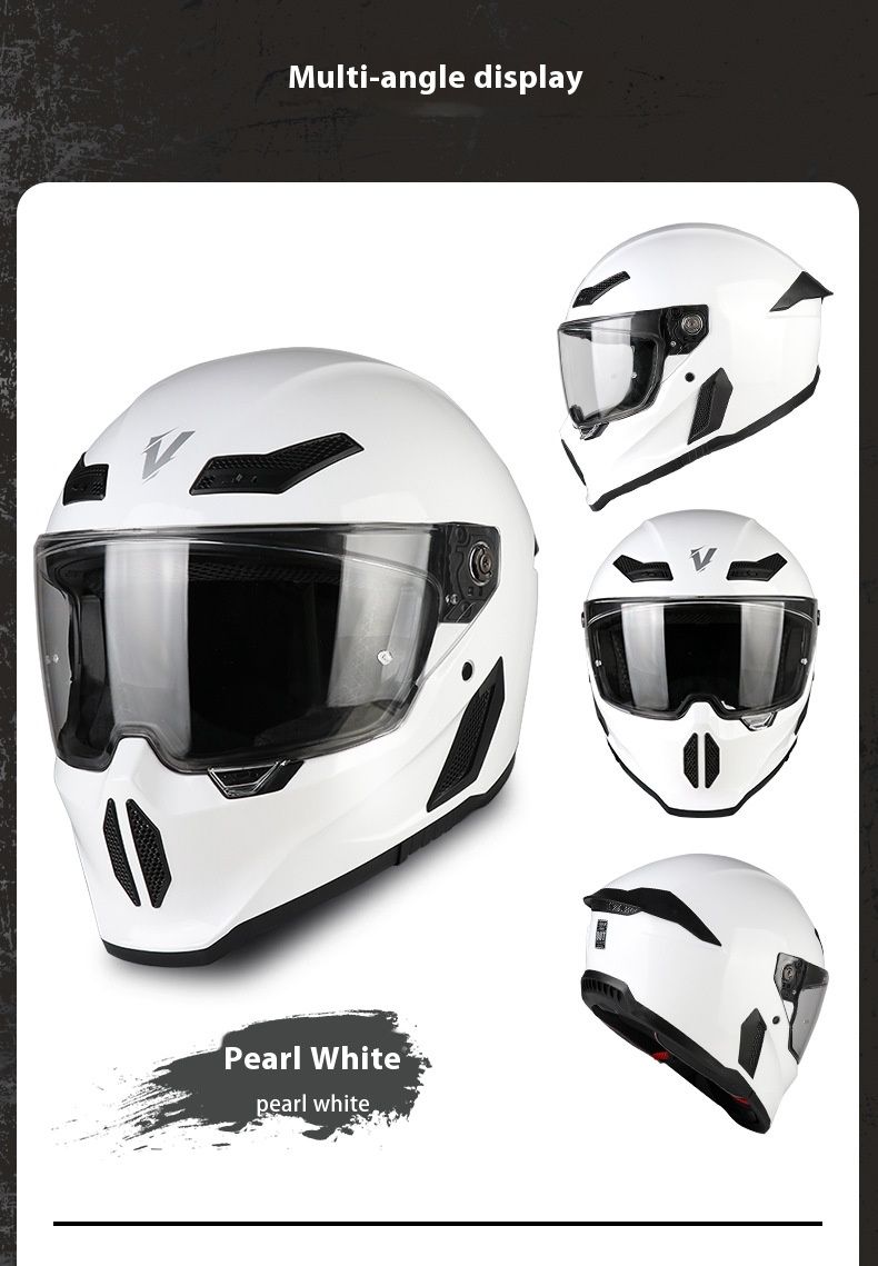 3C-Certified Full-Face Motorcycle Helmet – ABS Shell, Multi-Color & Lens Options, All-Season Comfort For Men & Women (Touring/Racing/Street Riding)_voghion.com