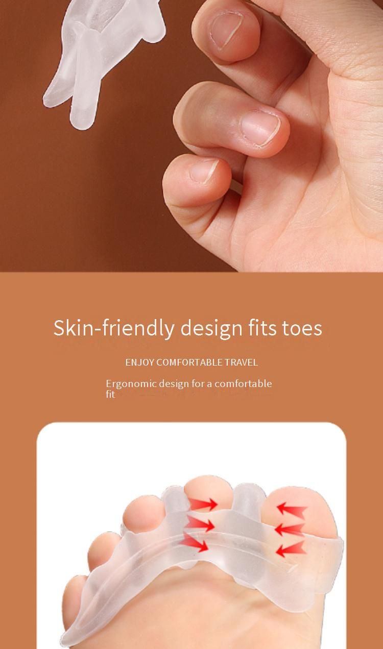 Soft Silicone Toe Separators For Overlapping Toes, Bunion Relief & Foot Pain - Breathable & Comfortable Toe Spacers For Men & Women_voghion.com