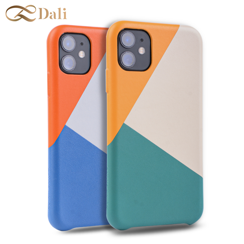 Capa protetora magnética de couro legítimo para iPhone 13, pacote com três cores, 14, 15 Pro_voghion.com