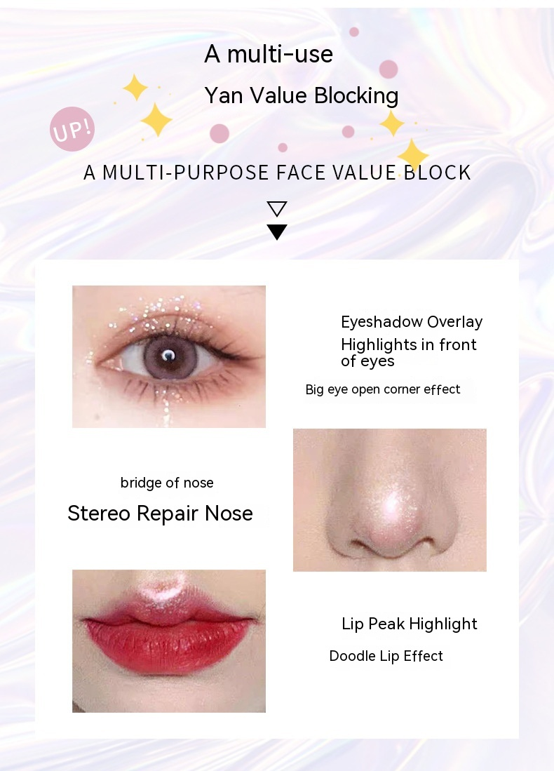 YANQINA Liquido lucido Perla Lucentezza Polvere Colore Trucco Ombretto monocromatico Cosmetici_voghion.com