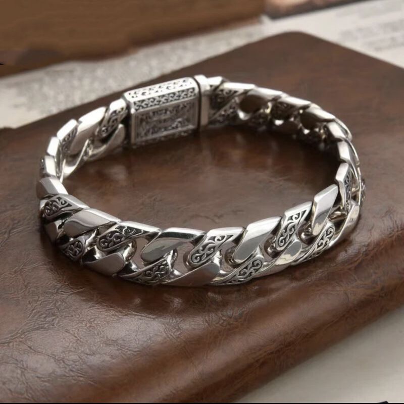 Misty Rain High-End-Präzisionshandwerk Eternal Vine Personality Herren-Hip-Hop-Armband_voghion.com