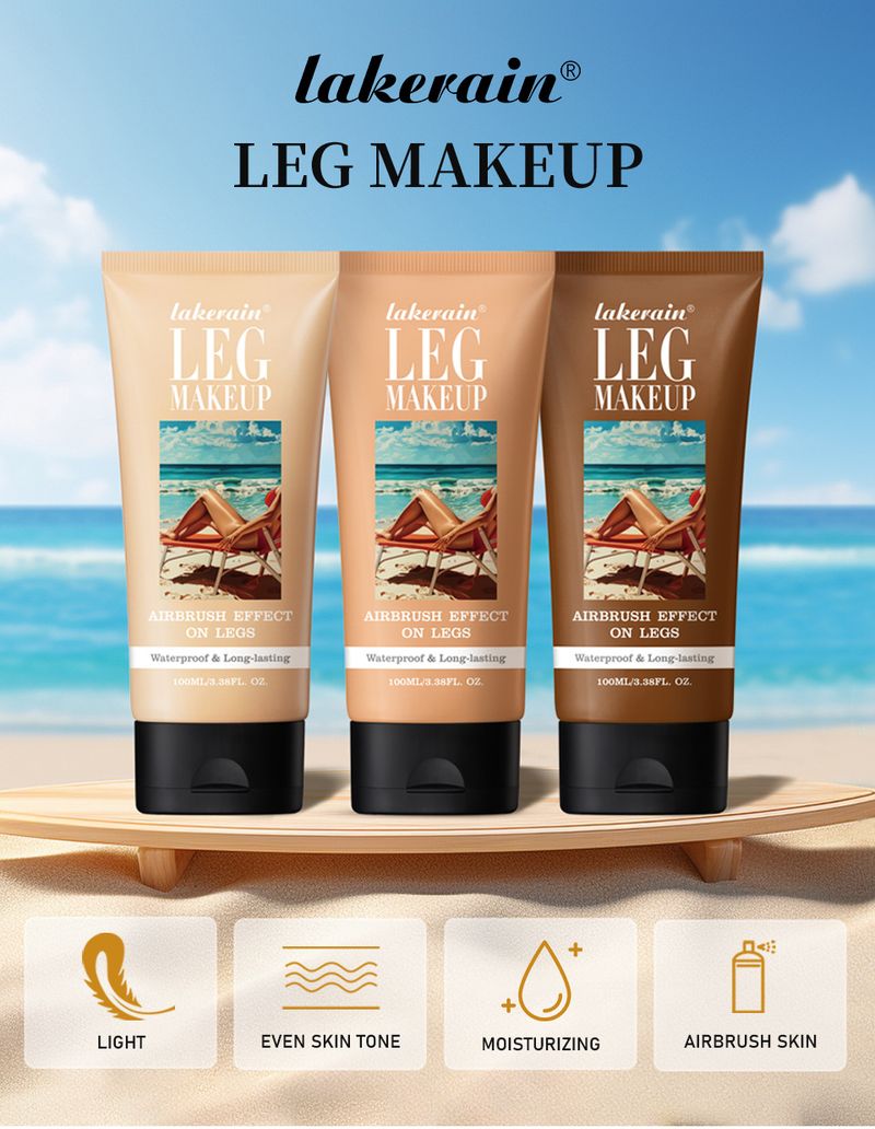 Maquillaje para piernas Lakerain MAQUILLAJE PARA PIERNAS Corrector a prueba de agua Tono de piel uniforme Crema para piernas oscurecedora_voghion.com