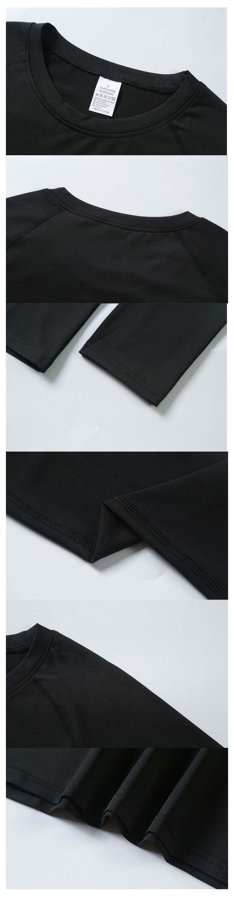 Quick Drying Sports Bodysuit, Base Top, Round Neck Breathable Men's Compression Long Sleeved Fitness Training Suit_voghion.com