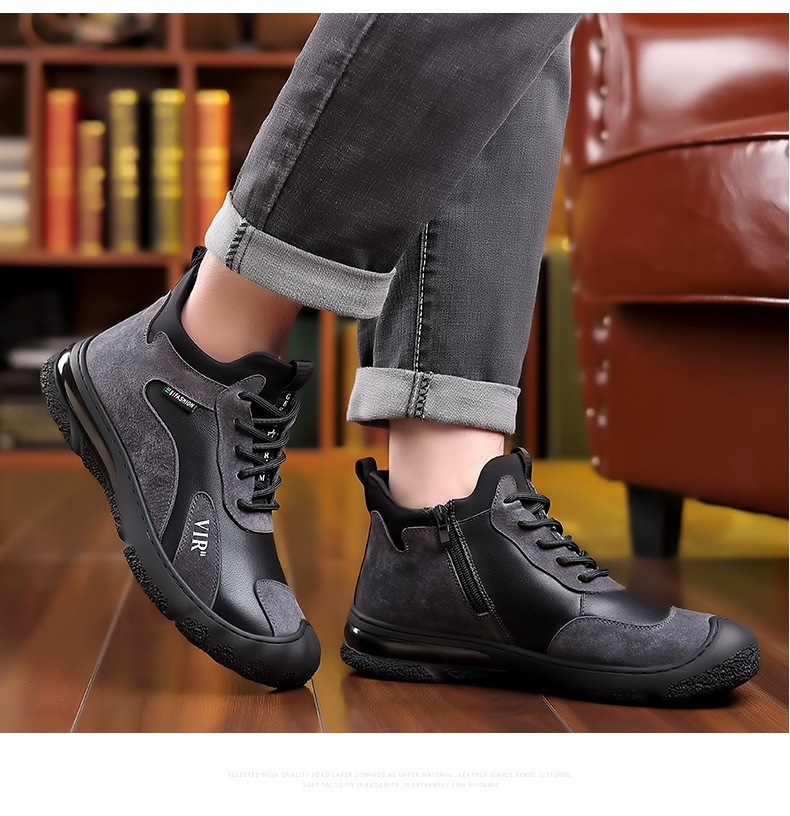 Man Comfortable Work Shoes Running Shoes Sneakers Mesh Footgear Footwear_voghion.com