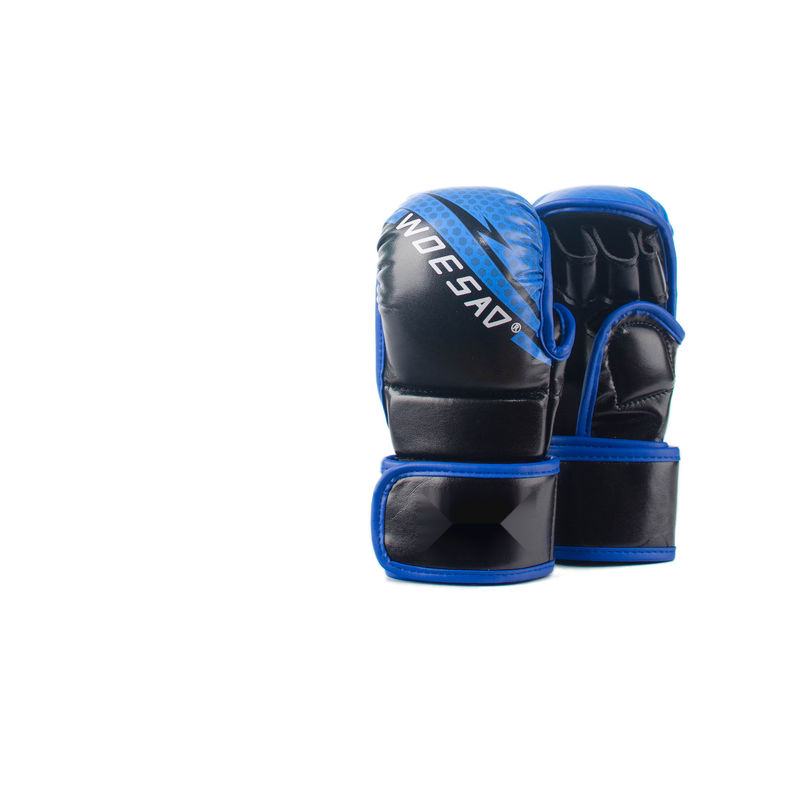 WOESAD tömeges harci kesztyűk MMA edzőfelszerelés boxkesztyűk UFC sorozat félujjas harci ökölkészlet_voghion.com