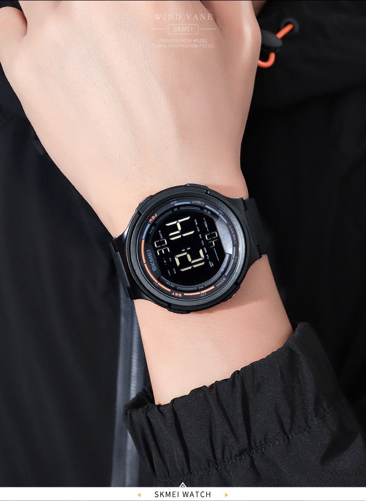 SKMEI 1841 Digitale Uhr Für Männer Sport Wasserdichte LED Display Countdown Armbanduhren Herren Wecker Military Reloj Hombre 1894_voghion.com