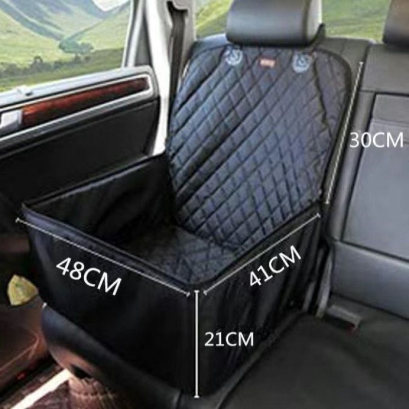 Alfombrilla de aislamiento para coche para perros pequeños, antisuciedad, para asiento trasero y copiloto delantero_voghion.com