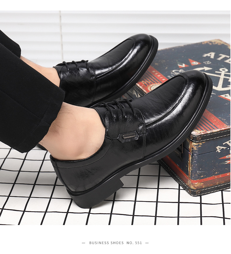 Lederschuhe Herren Derby Britischer Stil Bräutigam Hochzeit Herbst Rindsleder Spitz Kleid Business Herrenschuhe_voghion.com