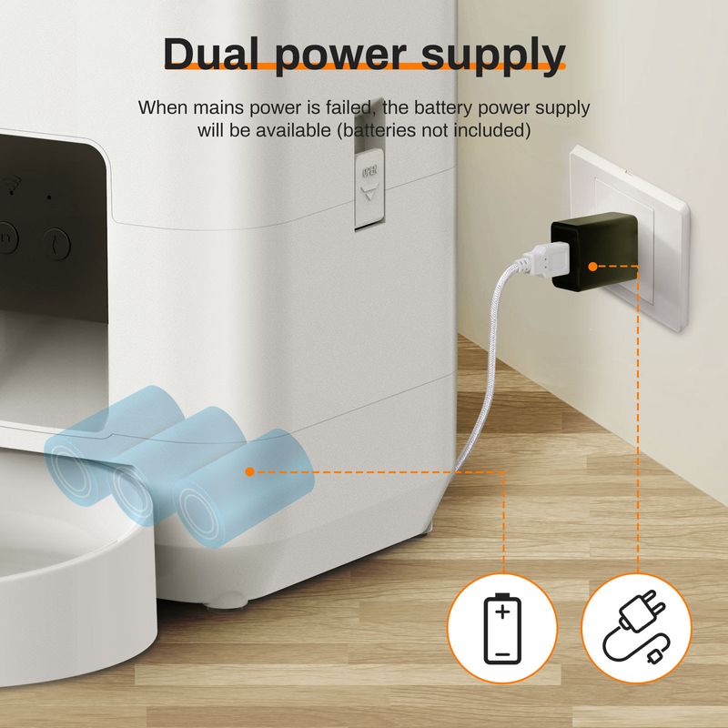 Pet Intelligent Feeder Timed And Quantitative Remote Feeding Dog Feeder Wifi Cat Automatic Feeder_voghion.com