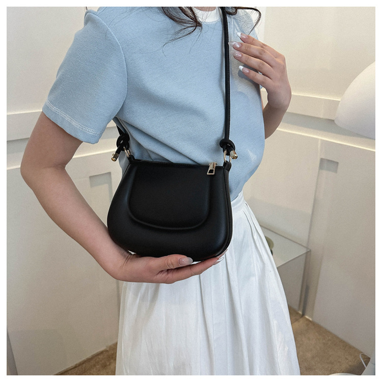 Borsa a tracolla 2024 nuova PU moda popolare tinta unita temperamento ascellare borsa a tracolla alla moda da donna invernale_voghion.com