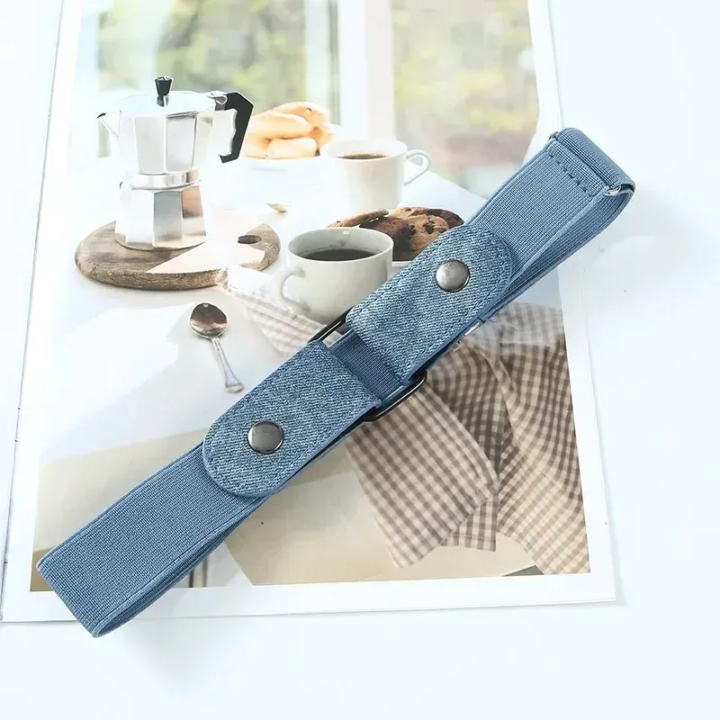 HOT Canvas Adjustable Elastic Waist Band Invisible Belt Buckle-Free Belts for Women Men Jean Pants Dress No Buckle Easy To_voghion.com