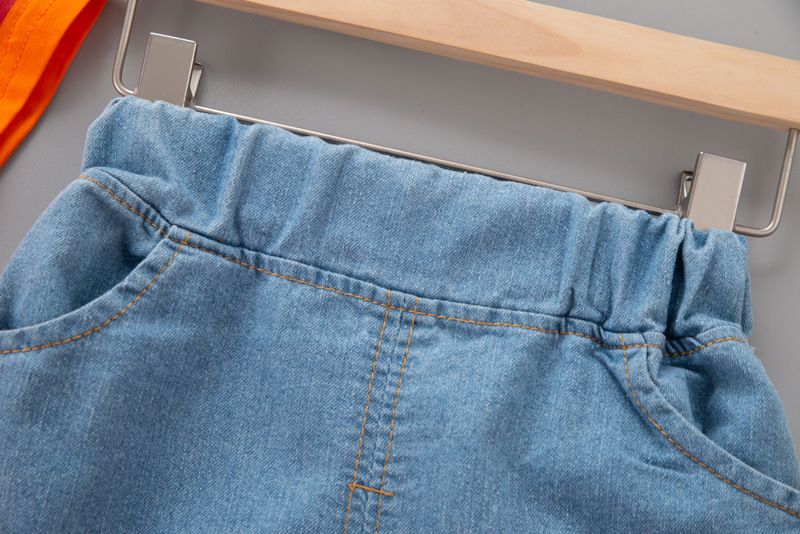 Five Little Seven Abbigliamento per bambini 2024 Nuovo stile estivo 0-4 Set di magliette a maniche corte con scollo rotondo per ragazzi e ragazze_voghion.com