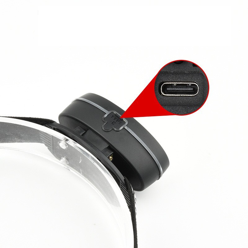 Nueva luz LED Mini COB de tres luces para ciclismo al aire libre, carrera nocturna, recargable tipo C._voghion.com