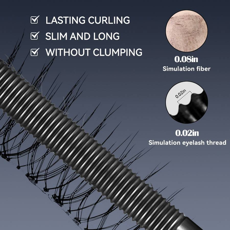 Mascara tubulaire KIRRMING - Waterproof, dense, recourbant, allongeant et anti-bavures pour tous types de peau_voghion.com