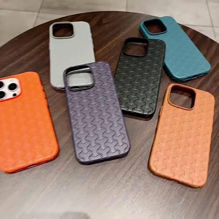 The Ins Woven Wolf Tooth Pattern Is Suitable For IPhone 16 Promax, Minimalist And Fashionable Apple 15 Pro, And Soft 14 Phone Cases._voghion.com