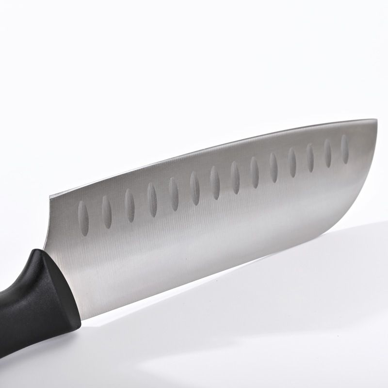 LINSEN Japanese Santoku Knife - 7 Inch Stainless Steel Kitchen Chef Knife With Ergonomic Handle, Ultra Sharp Blade For Fruits, Vegetables, And Meat_voghion.com