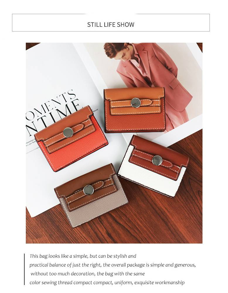 Portfel damski, krótki, nowość, ekskluzywny design, duża pojemność, elegancki uchwyt na karty/klips na pieniądze_voghion.com