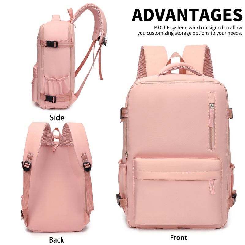 Lare Capacity Backpack 2025 New Simple Solid Color Business Laptop With Independent Shoe Compartment Commuter Travel_voghion.com